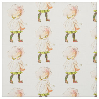 TISSU ENFANT DE FLEUR - MOTIF FÉERIQUE FLORAL DE POIS