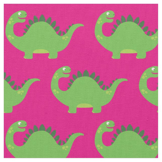 Tissu Enfants dinosaures Dino mignon (Fermer)