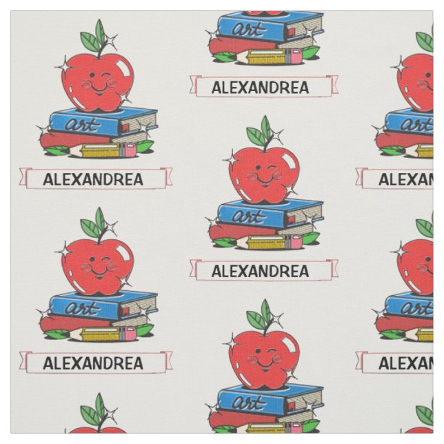 Tissu Enseignants Étudiants Livres scolaires Apple Perso (Échantillon)