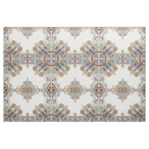 Tissu Époque victorienne 1899 Art Nouveau motif floral