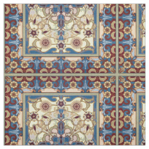 Tissu Époque victorienne Art Nouveau Dragonfly Floral Mo