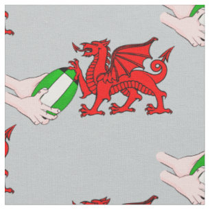 Tissu Équipe De Pays De Galles De Rugby Dragon