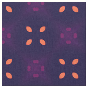 Tissu Équipe sportive violette et orange School Spirit