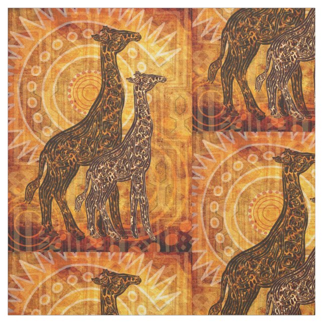 Tissu Été d'Africain d'illustrations + idées (Échantillon)