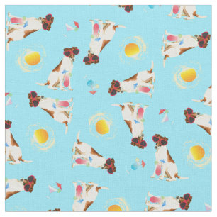 Tissu Été Feu Fox Terrier