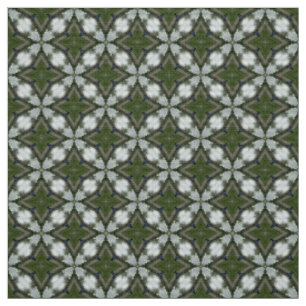 Tissu Étoile d'un motif vert olive Upholstery Fabric