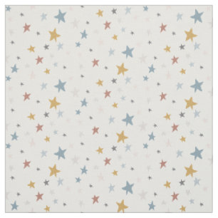 Tissu Étoiles rayées Bleu Dusty Baby Muted Baby Nurser