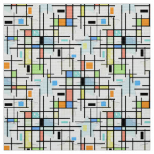 Tissu Étoiles sur un arrière - plan à damiers.