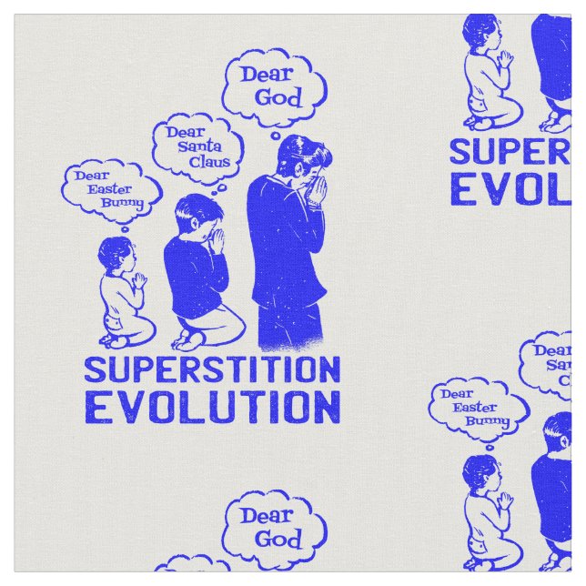 Tissu évolution de superstition drôle (Fermer)