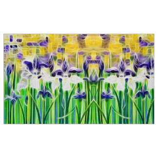 Tissu Exotic Iris’s of Summer 