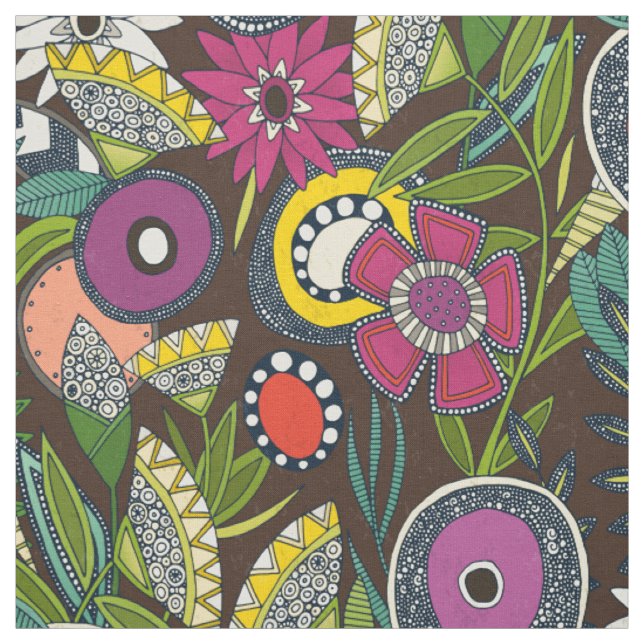Tissu expresso fleuri joie (Échantillon)