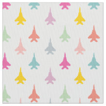 F-15E Strike Eagle Fighter Jets Motif - Pastel
