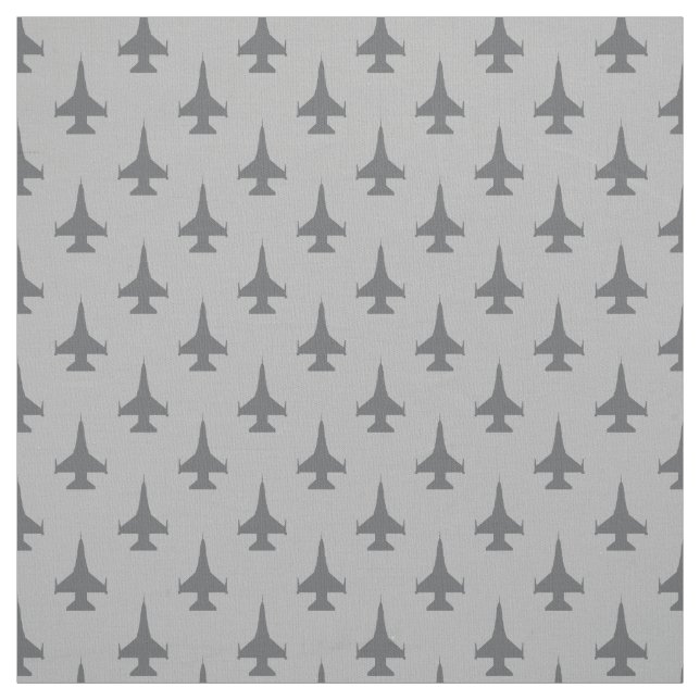 Tissu F-16 Viper Fighter Jet Gris sur gris (Échantillon)