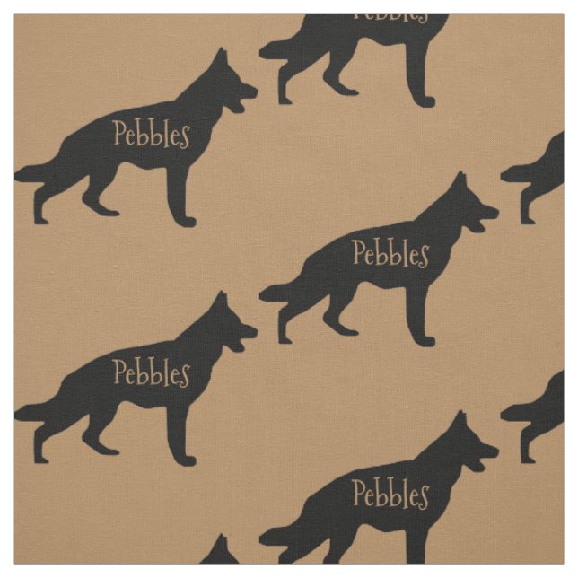 Tissu Fabric de chien berger allemand personnalisé (Échantillon)