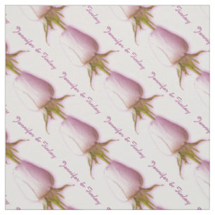 Tissu Fabric de nom personnalisé unique rose lilas