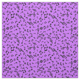 Tissu Fabric de notes musicales
