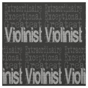 Tissu Fabric extraordinaire violoniste