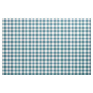 Tissu Fabric turquoise En vichy Motif