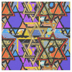 Tissu Fabricants à Customise Judaïque - Mogen David Cade