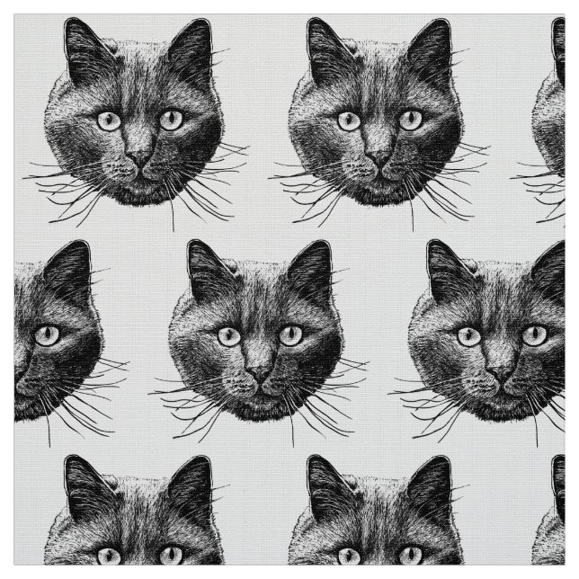 Tissu Face de chat (Échantillon)