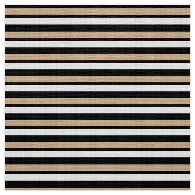 Tissu fait sur commande blanc et noir bronzage (Échantillon)
