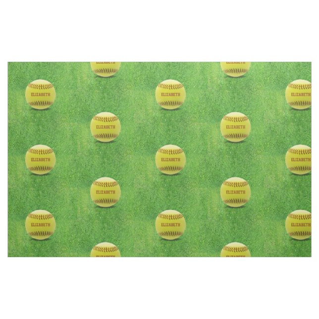 Tissu fait sur commande de boule du base-ball (Fat Quarter)
