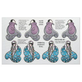 Tissu Faites votre propre kit oriental de poupée de mode