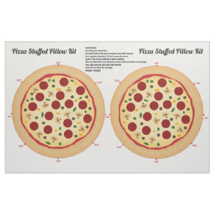Tissu Faites votre propre pizza bourrée pour se reposer