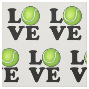 Tissu Fan de tennis d'amour de tennis