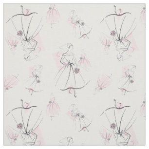 Tissu Fashion Bride groupe rose Multi petit motif