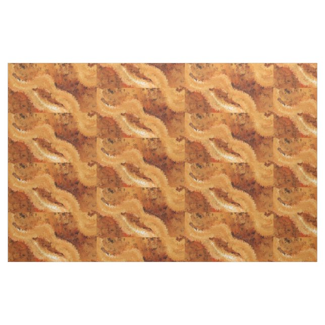 Tissu Faux Wood Burled Walnut Pattern  (Yard)