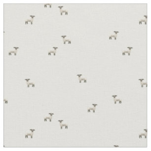 Tissu Ferme duveteuse - mini mouton agneau