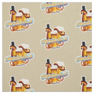 Tissu Festival de la bière Oktoberfest Brown