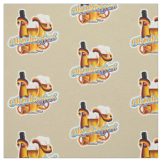 Tissu Festival de la bière Oktoberfest Brown