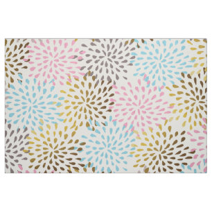 Tissu Festive abstraite starburst motif couleurs pastel