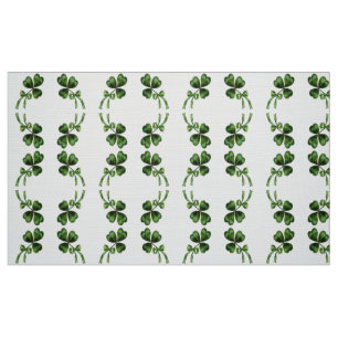 TISSU FÊTE DE LA SAINT-PATRICK PARTIE VERTE TRÈFLE IRLAN