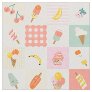 Tissu Fête d'été - Gelato Happy sprinkles glace