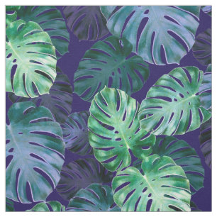 Tissu Feuille de Monstera Tropical