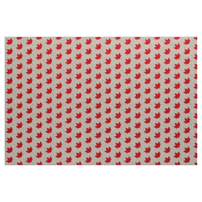 Tissu Feuille d'érable rouge (Yard)