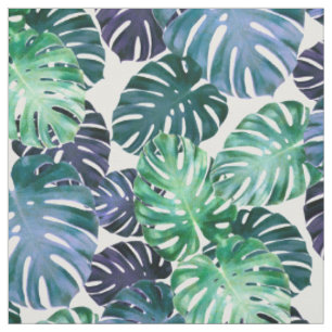 Tissu Feuilles de Monstera Tropical