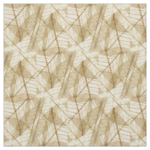Tissu Feuilles en dentelle beige crème pâle