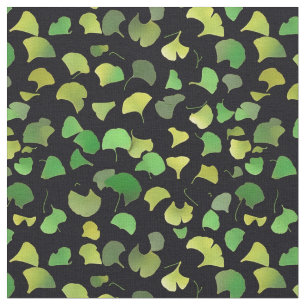 Tissu Feuilles Ginkgo - Vert