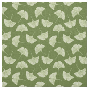 Tissu Feuilles japonais de ginkgo