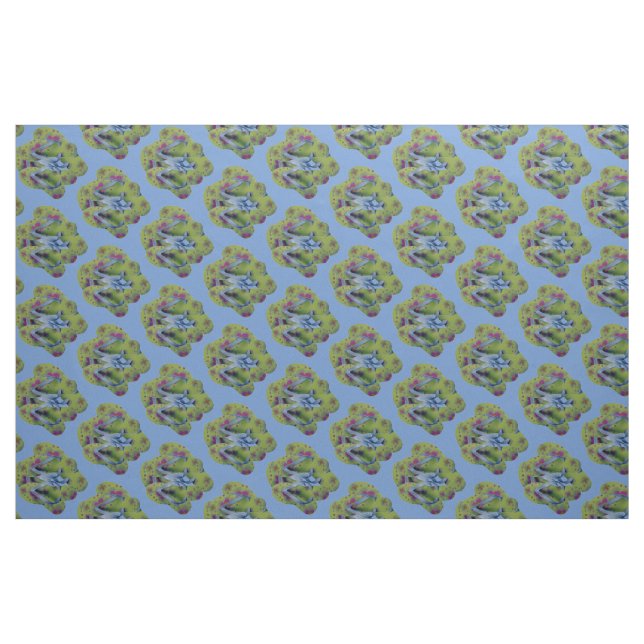 Tissu Feuilles vertes (Fat Quarter)