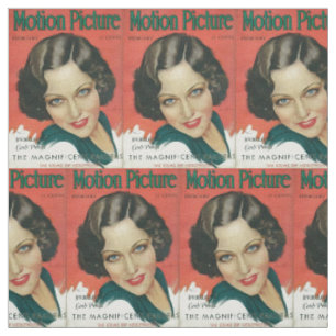 Tissu Février 1931 mag de film Gloria Swanson couverture