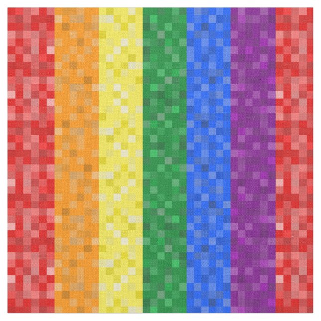 Tissu Fierté de Pixelated (Fermer)