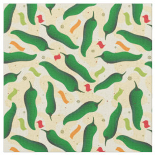 Tissu Fiesta Fun Green Chili Motif