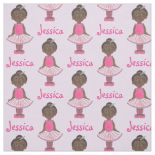 Tissu Fille personnalisée Ballerina Pink Tutu Ballet Dan