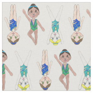 Tissu Filles de nageur synchronisées Synchro Sports de n