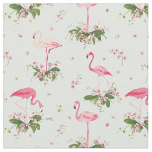 Tissu Flamant rose